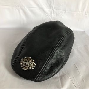 Black Harley Davidson driving cap.